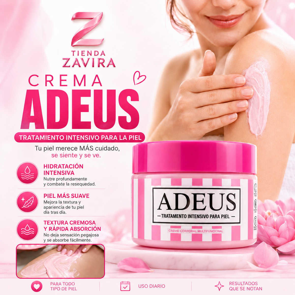 Crema Adeus Anti Estrias Y Manchas