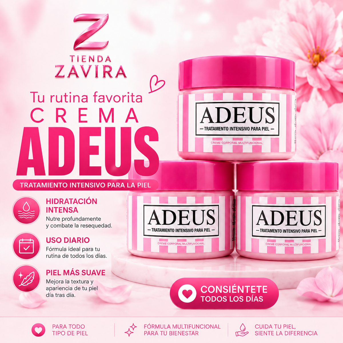 Crema Adeus Anti Estrias Y Manchas