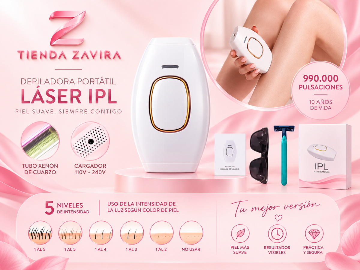 Depiladora laser ipl sin dolor 110v