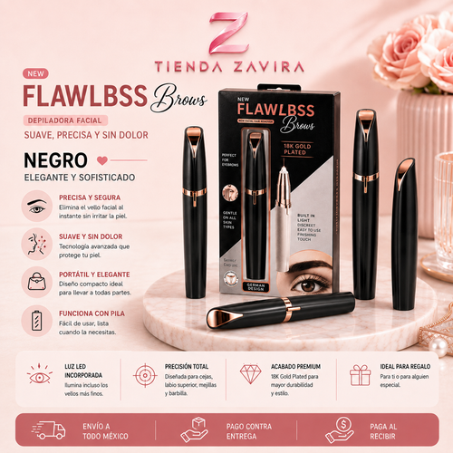 Depiladora Facial Eléctrica Flawlbss